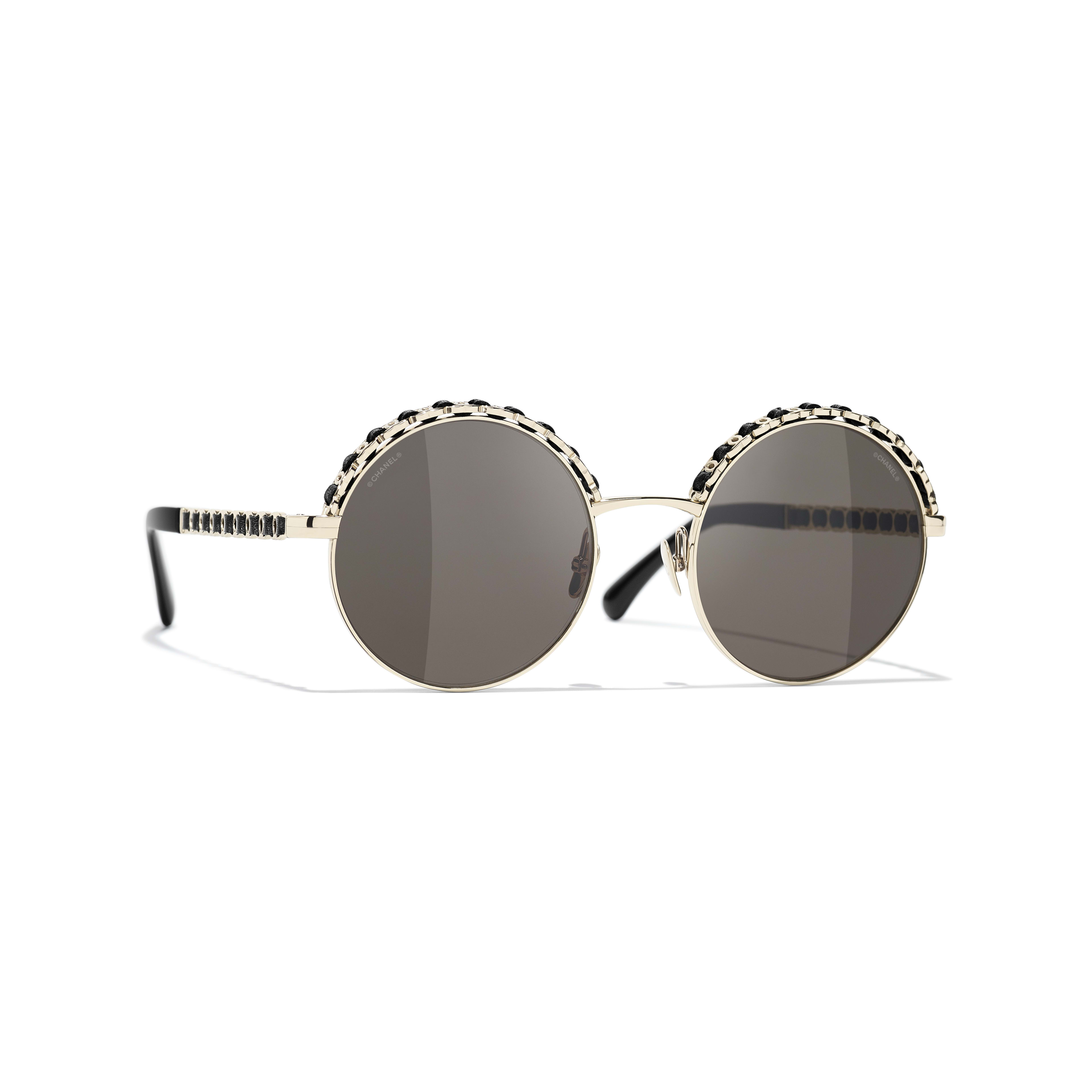 Chanel Style Round Metal 117 Silver Mirror detail 2