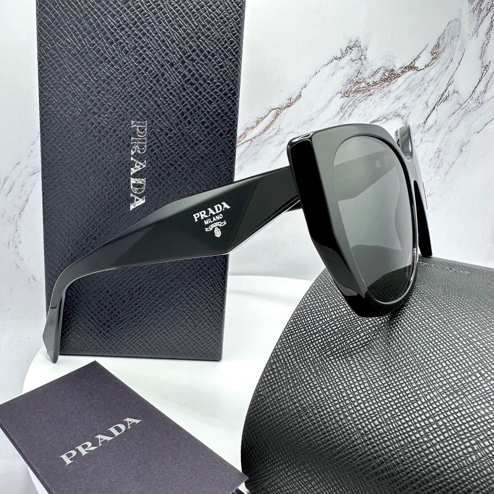 Prada Style Symbole Cat-Eye Black detail 4
