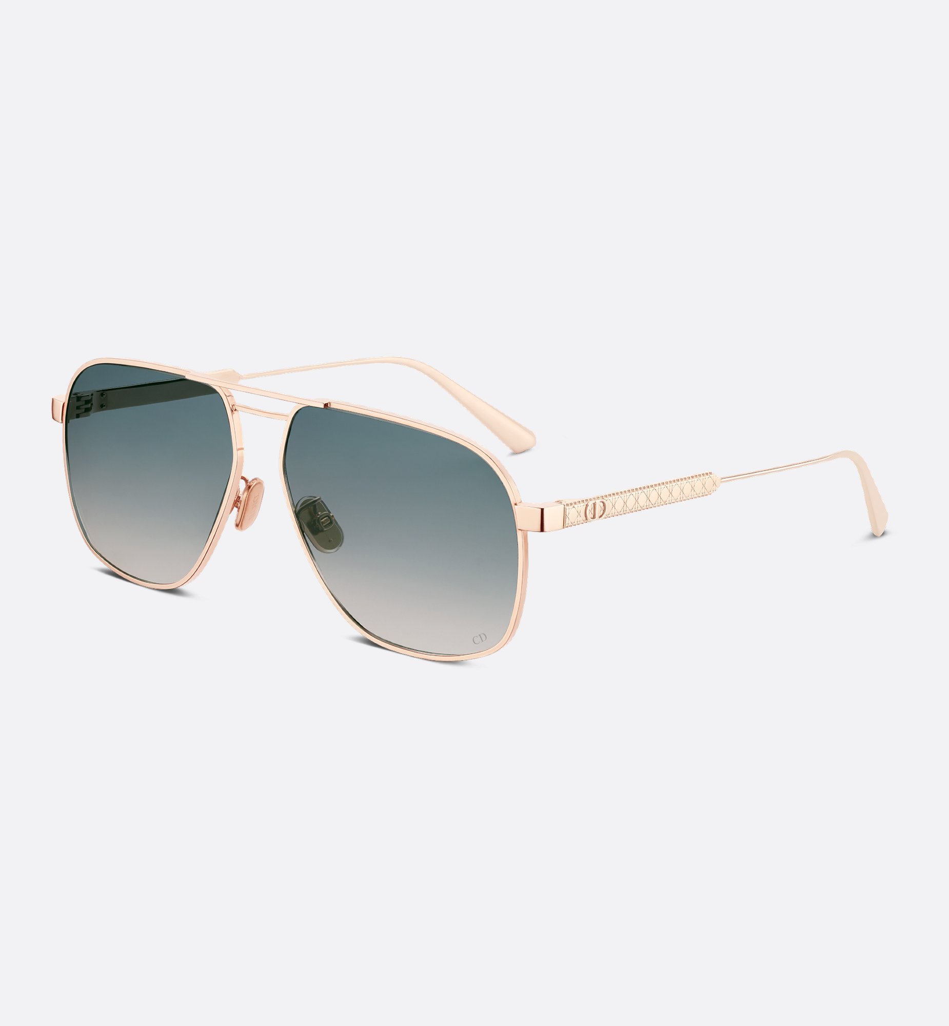 Dior Style Pilot Frame 43 Rose Gold detail 3