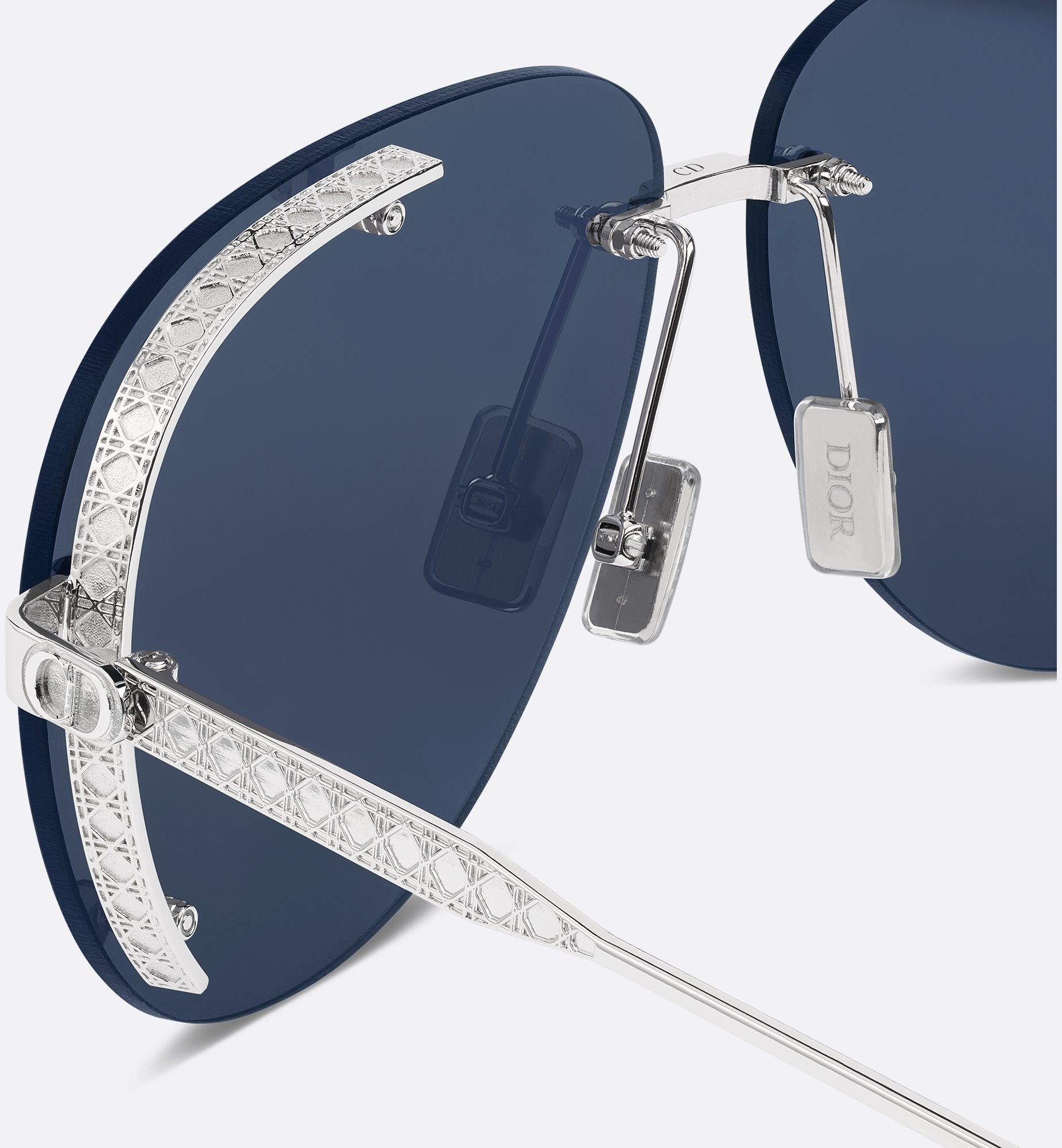 Dior Style Aviator Metal 44 Blue Mirror detail 2