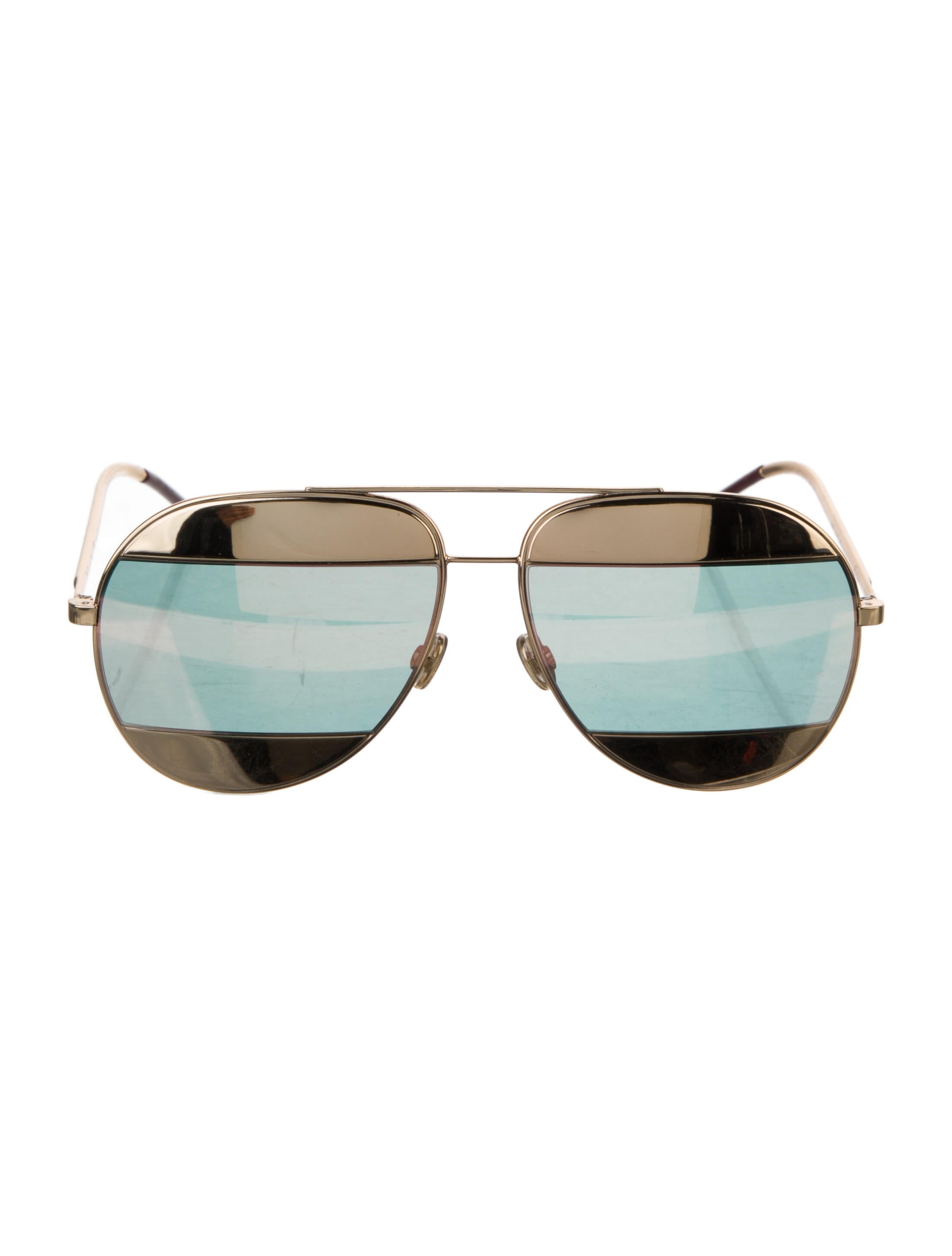 Dior Style Aviator Metal 44 Blue Mirror detail 3