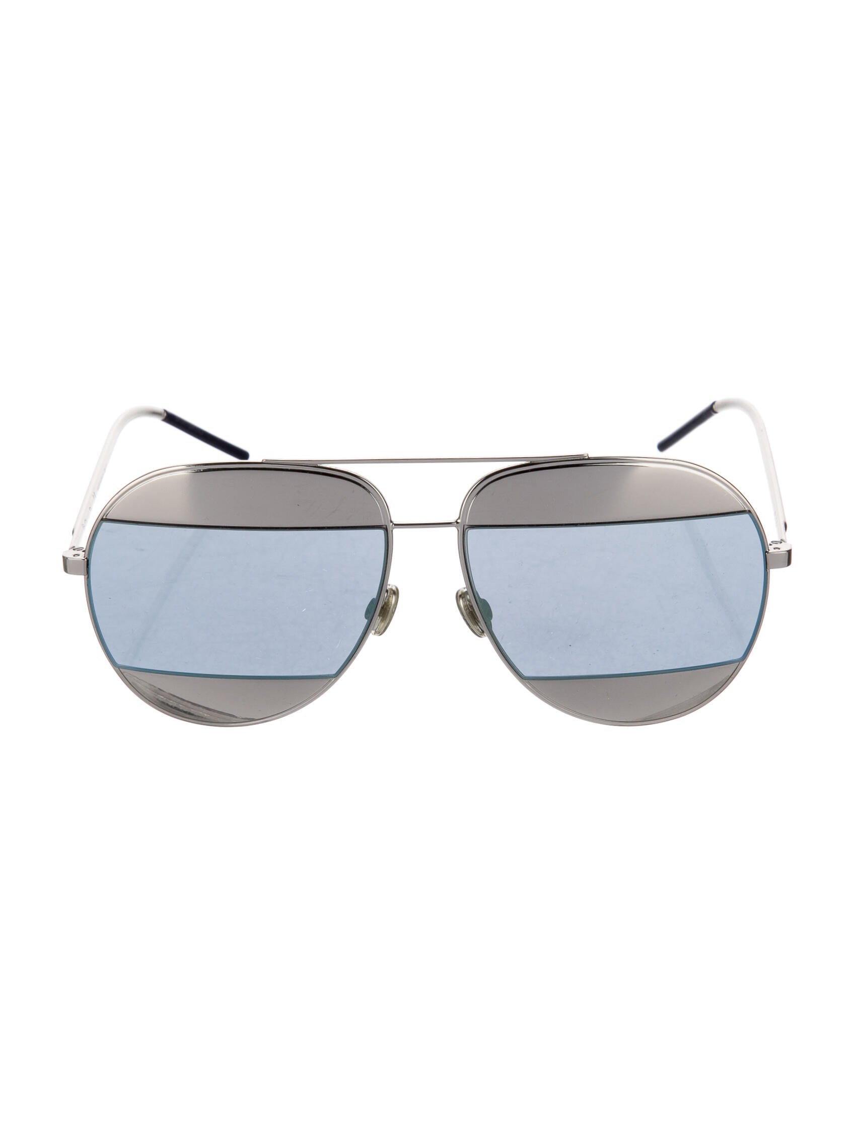 Dior Style Aviator Metal 44 Blue Mirror detail 4