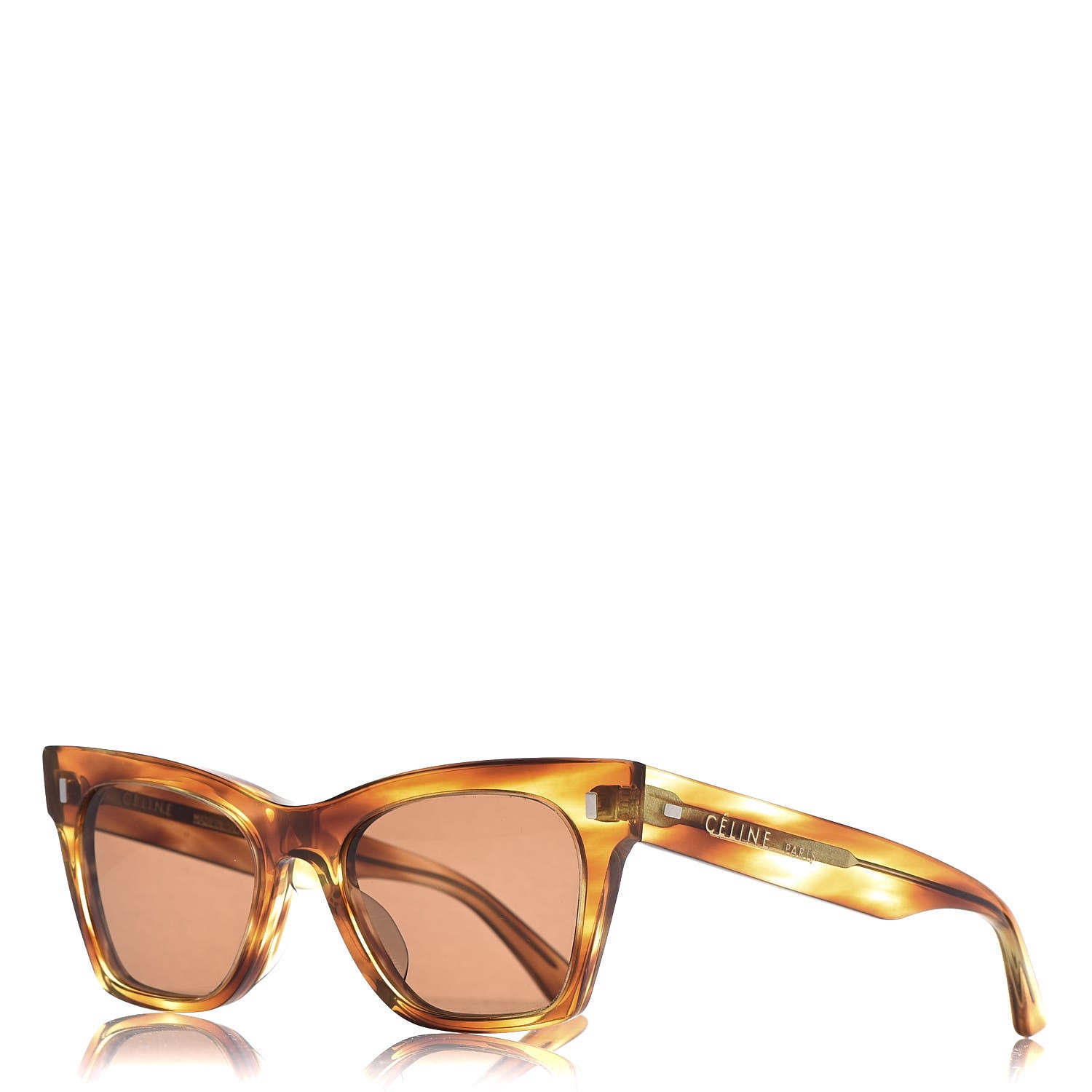 Celine Style Cat-Eye Acetate 51 Havana detail 2