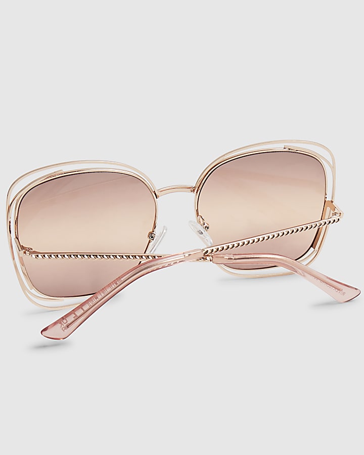 Chanel Style Oversized Square 53 Rose Gold detail 3