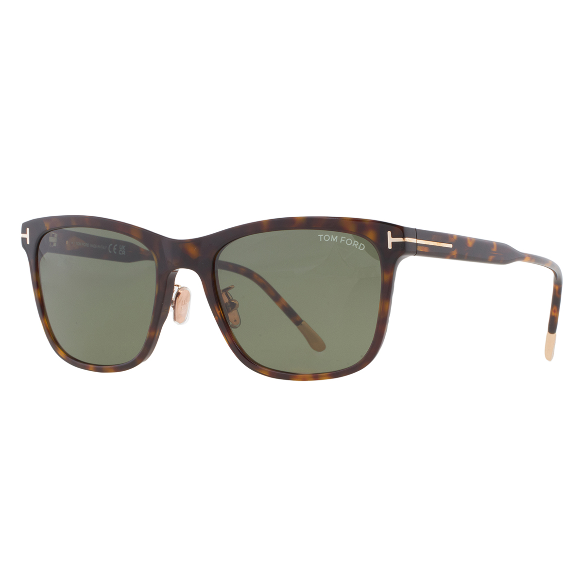 Tom Ford Style Shield Sunglasses 57 Green Classic detail 4