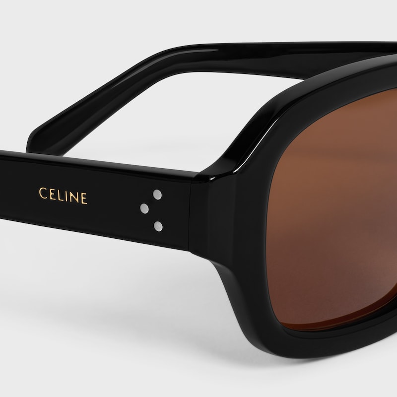 Celine Style Millionaires Frame 62 Matte Black detail 2