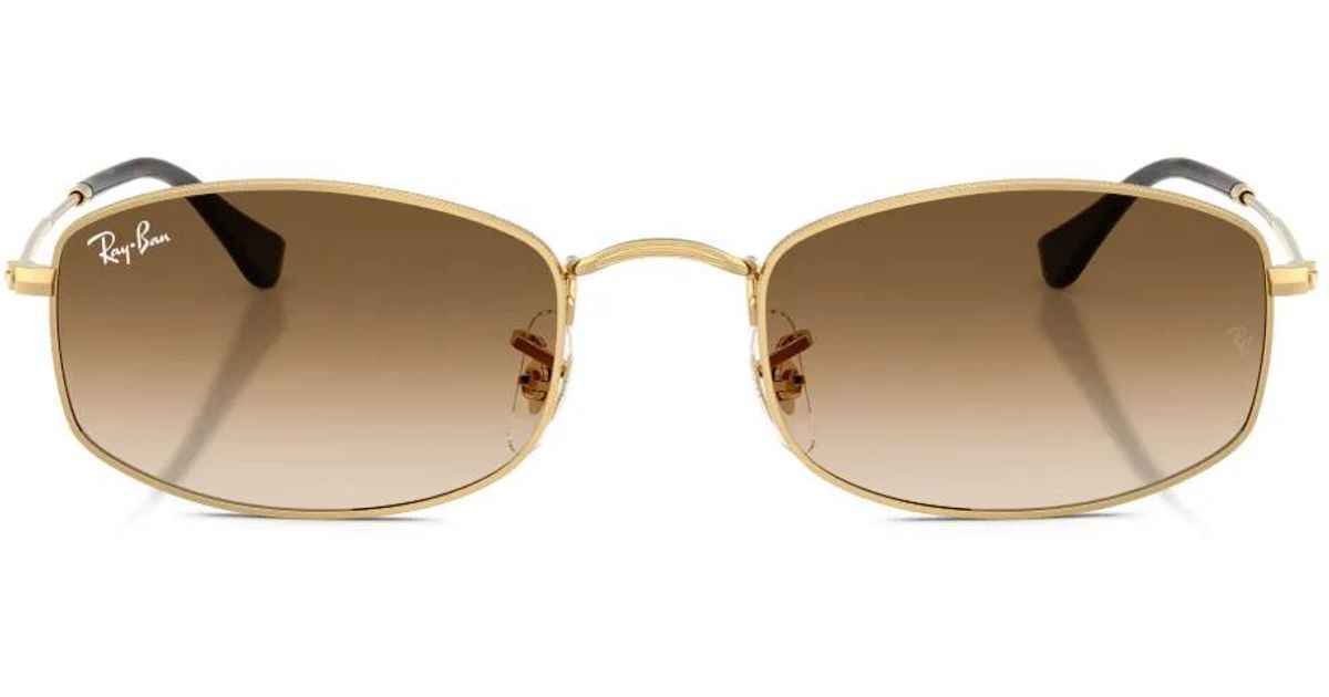 Ray-Ban Style Rimless Rectangle 64 Rose Gold detail 4