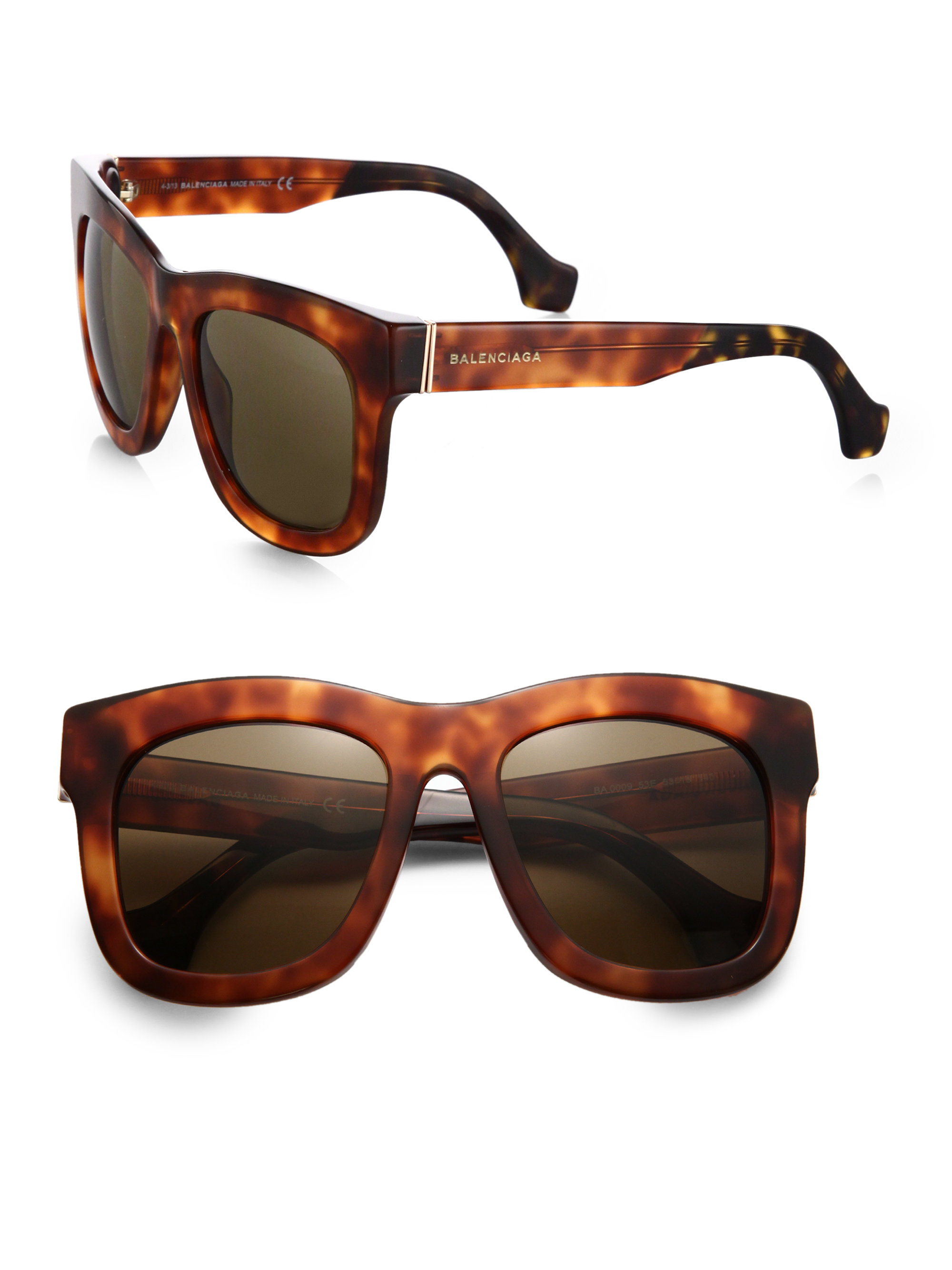 Balenciaga Style Oversized Square 65 Amber Gradient detail 3