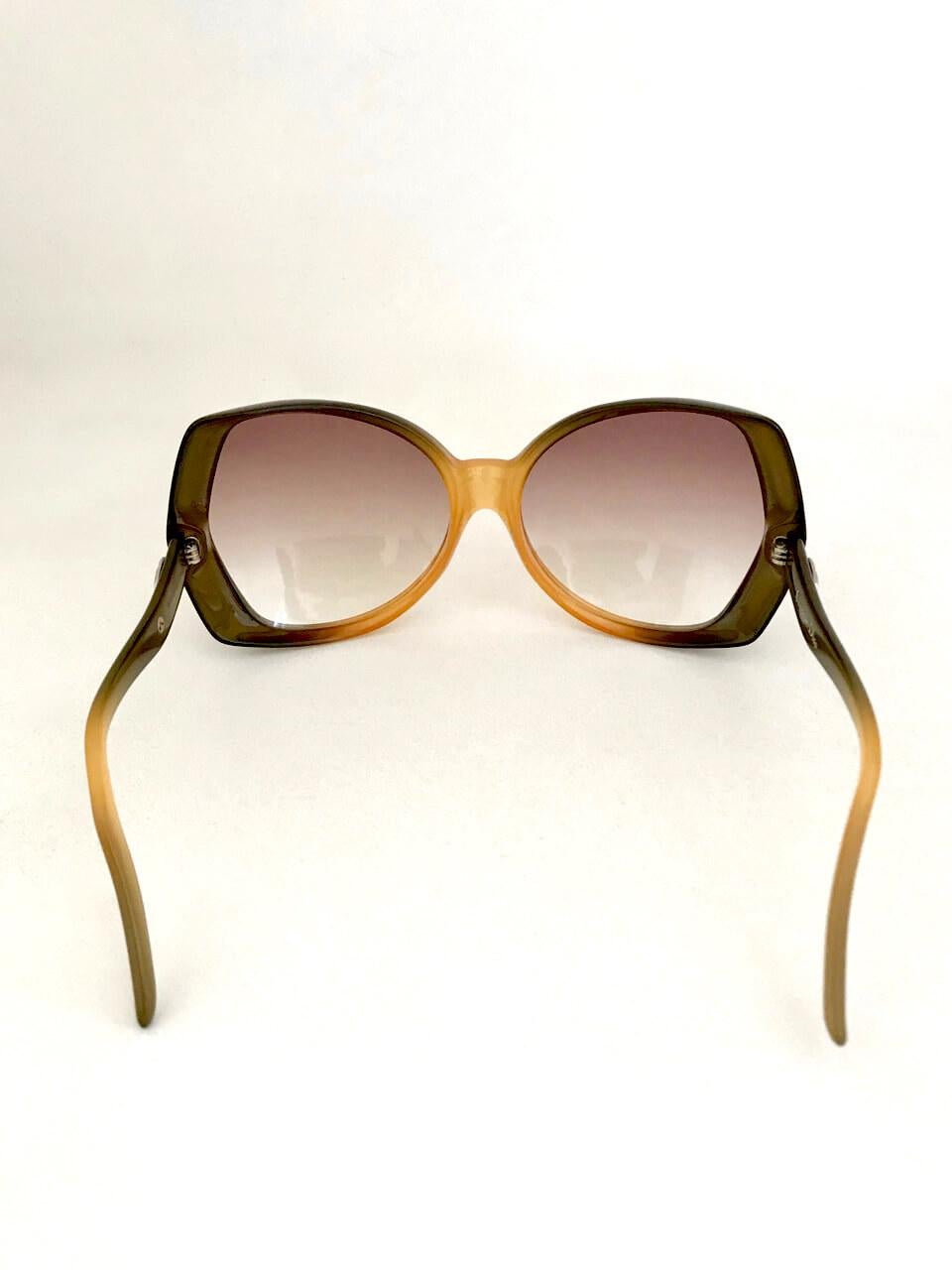 Dior Style Oversized Square 67 Amber Gradient detail 2