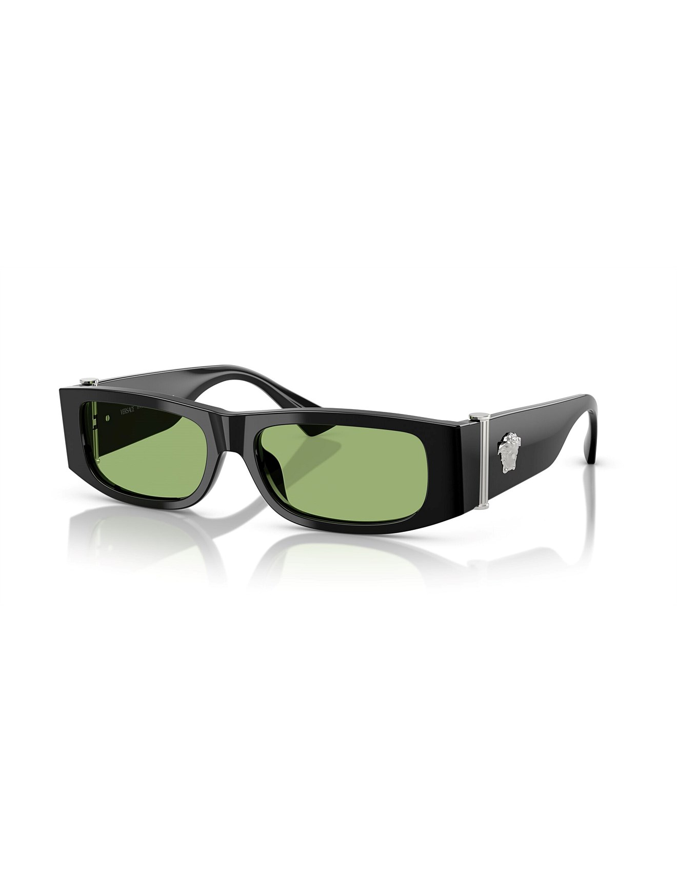 Versace Style Rimless Rectangle 68 Green Classic detail 4