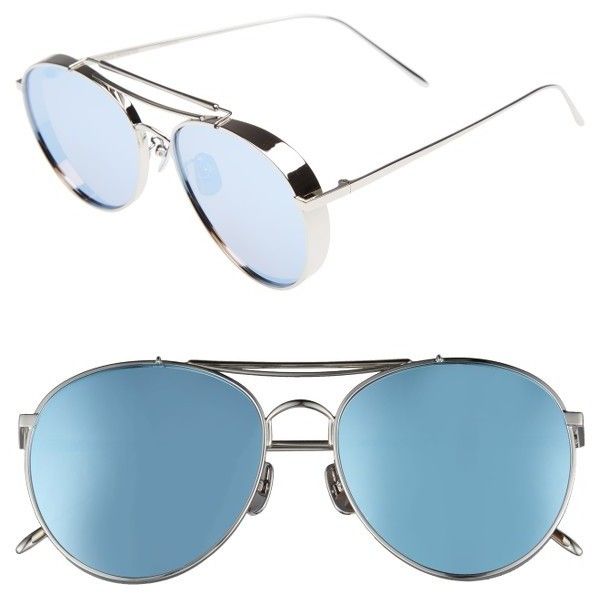 Gentle Monster Style Aviator Metal 69 Blue Mirror detail 3