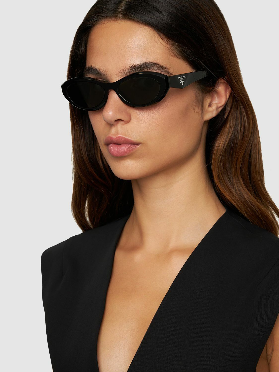 Prada Style Cat-Eye Acetate 120 Rose Gold detail 2