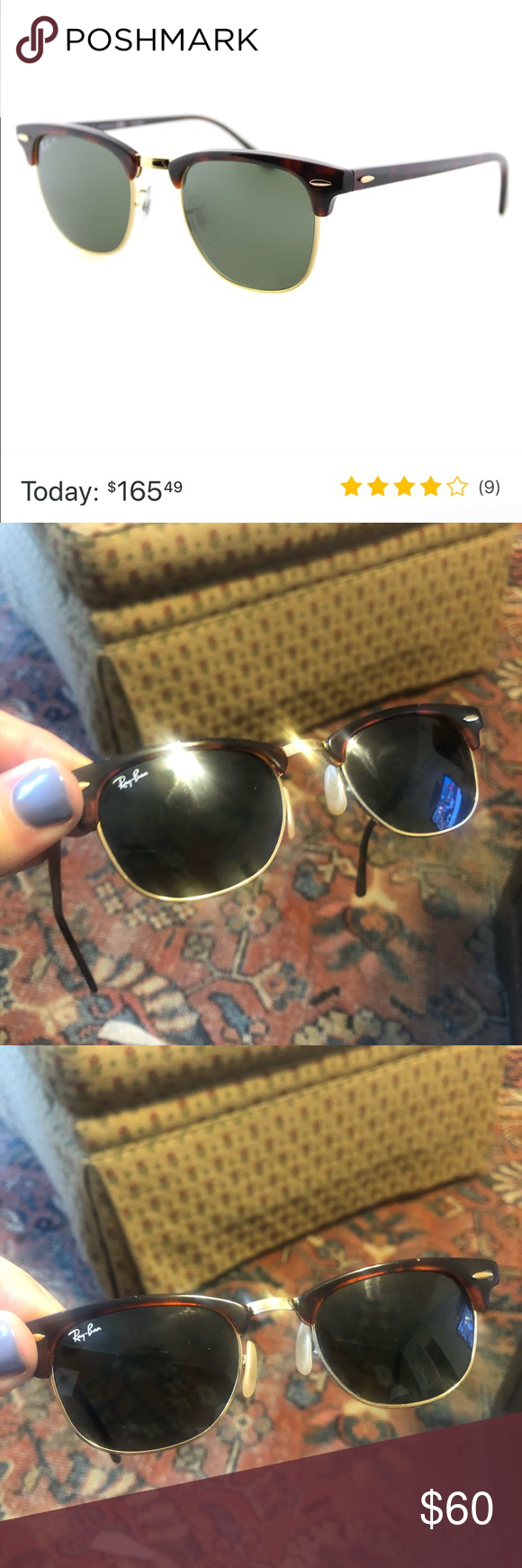 Dior Style Clubmaster Round 73 Green Classic detail 4