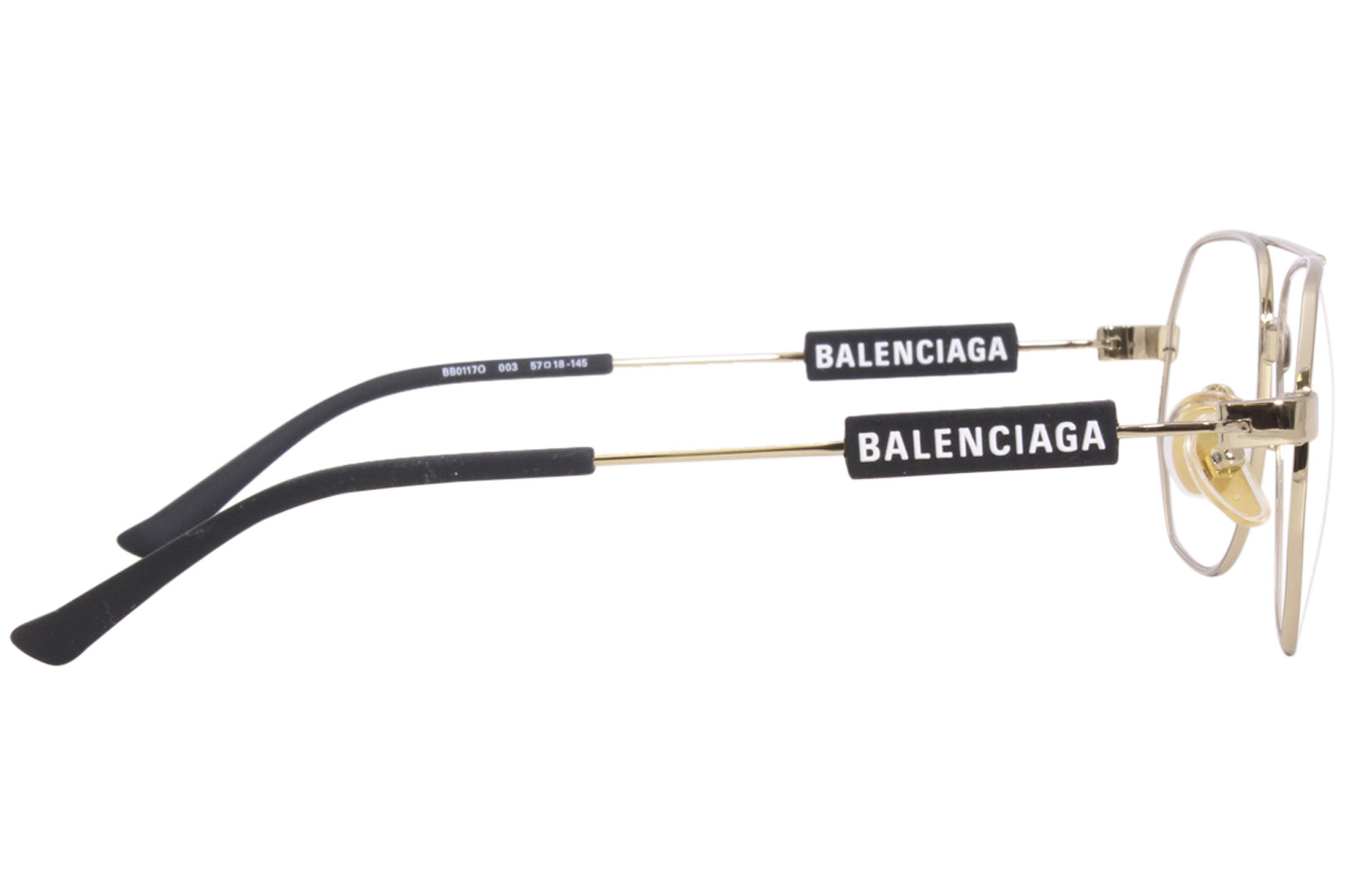 Balenciaga Style Pilot Frame 81 Rose Gold detail 2