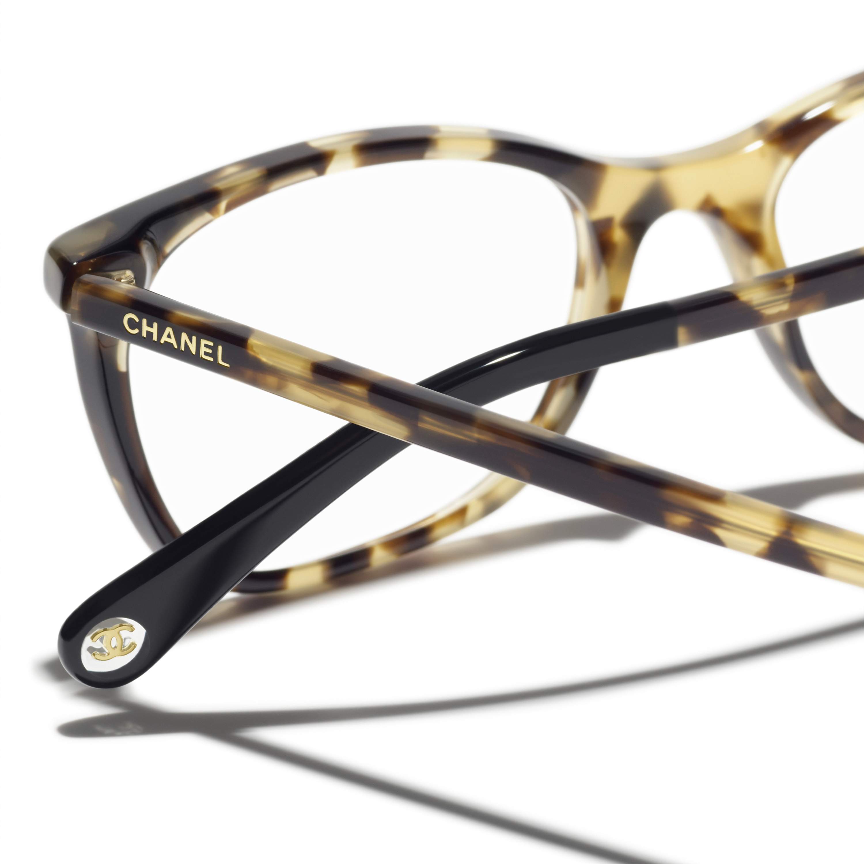 Chanel Style Rimless Rectangle 85 Havana detail 4