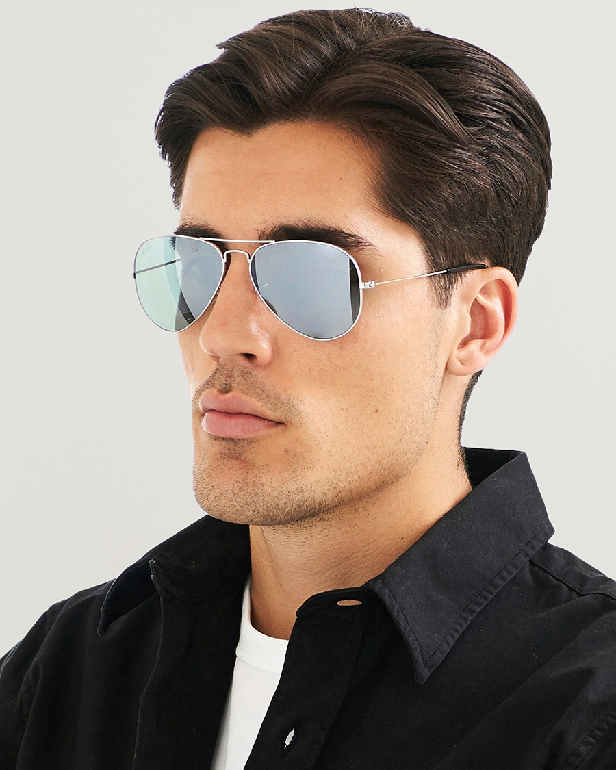 Ray-Ban Style Aviator Metal 91 Silver Mirror detail 2