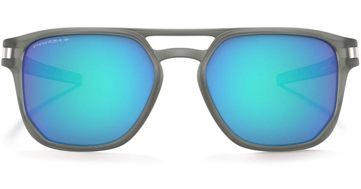 Oakley Style Retro Square 97 Blue Mirror detail 3