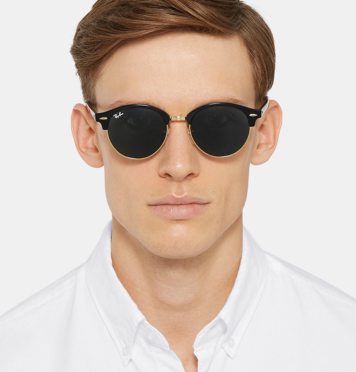 Ray-Ban Style Clubmaster Round 103 Crystal detail 2