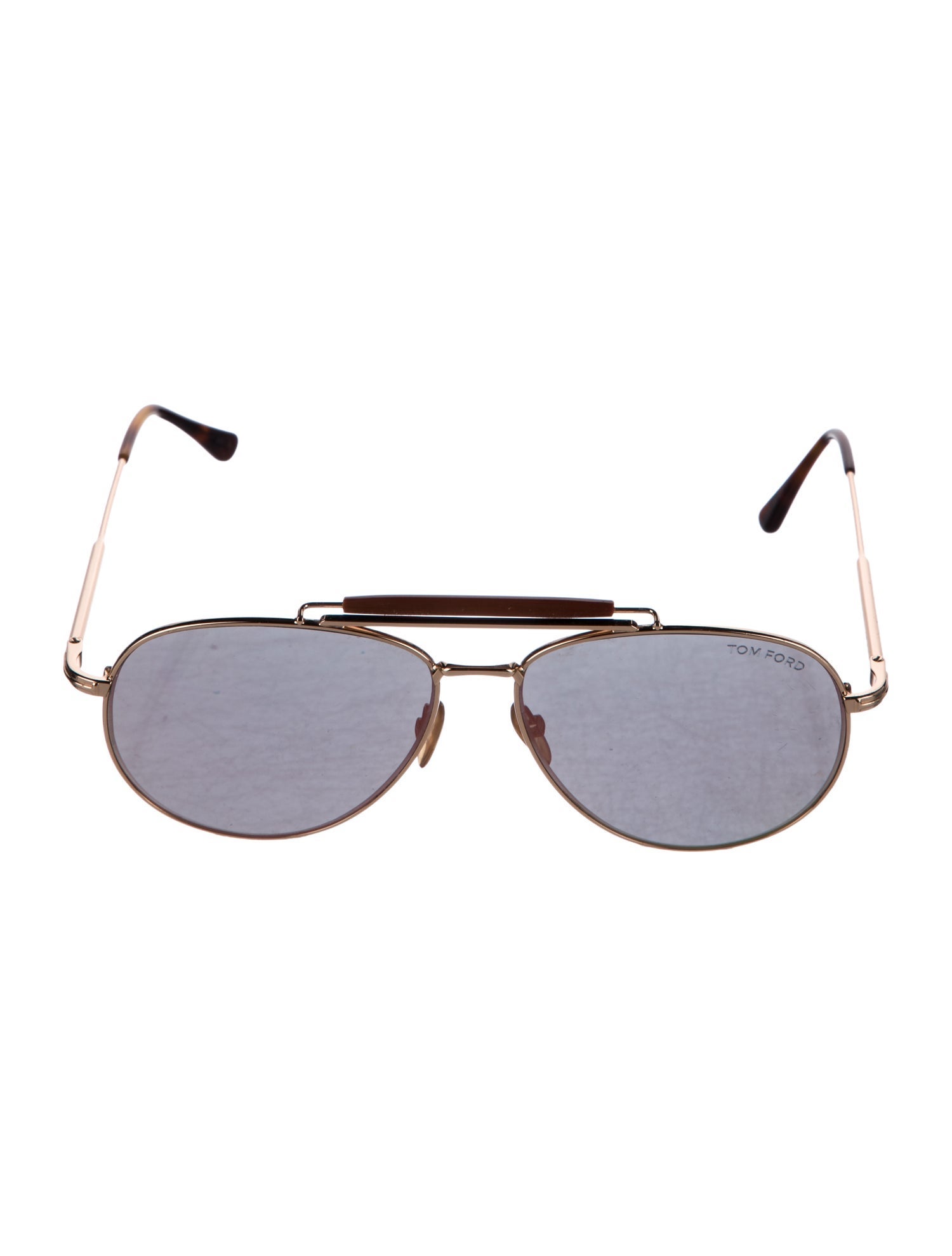 Tom Ford Style Aviator Metal 104 Blue Mirror detail 2