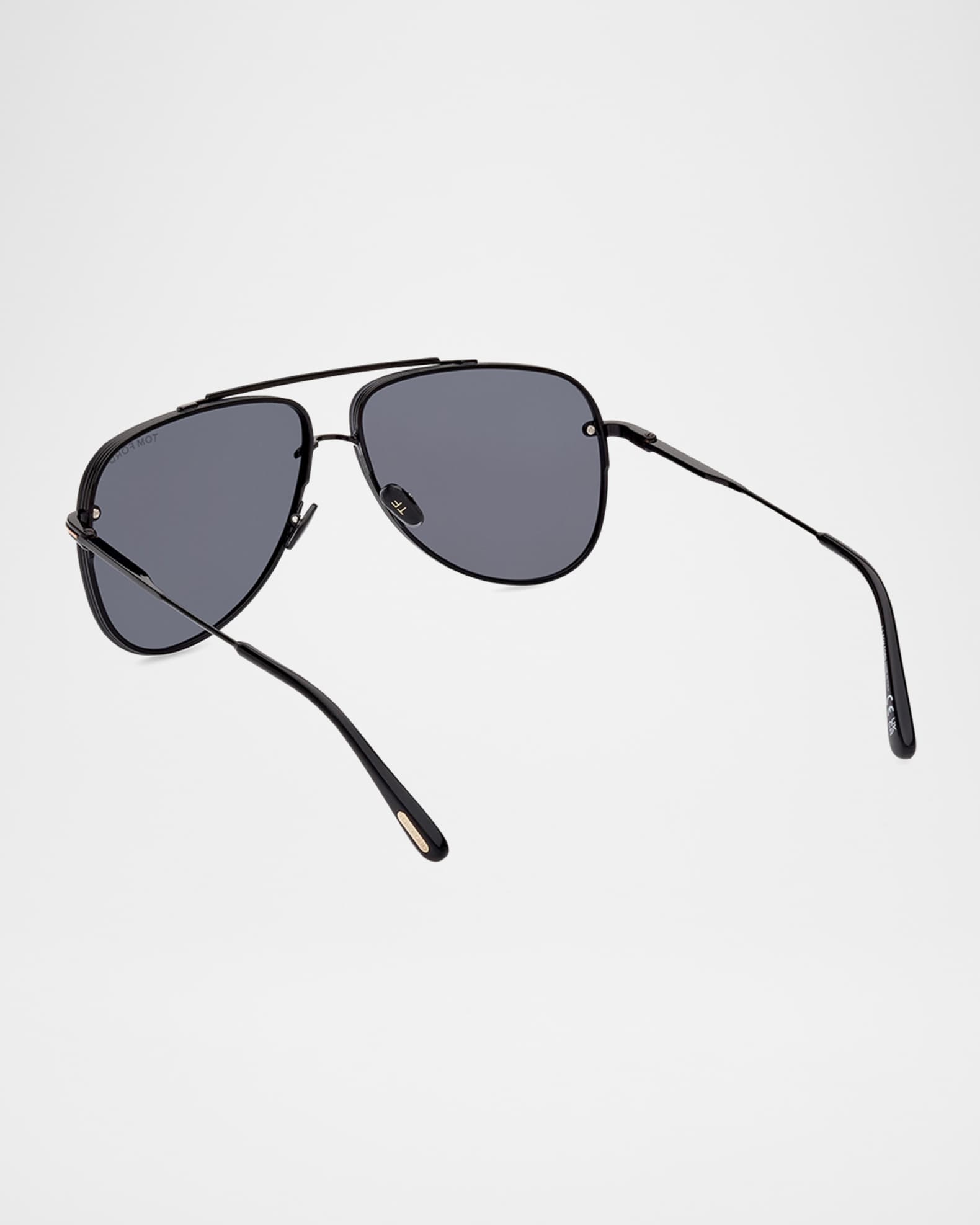 Tom Ford Style Aviator Metal 108 Crystal detail 2