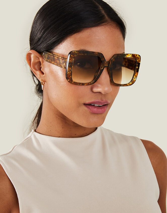 Oakley Style Oversized Square 110 Crystal detail 3