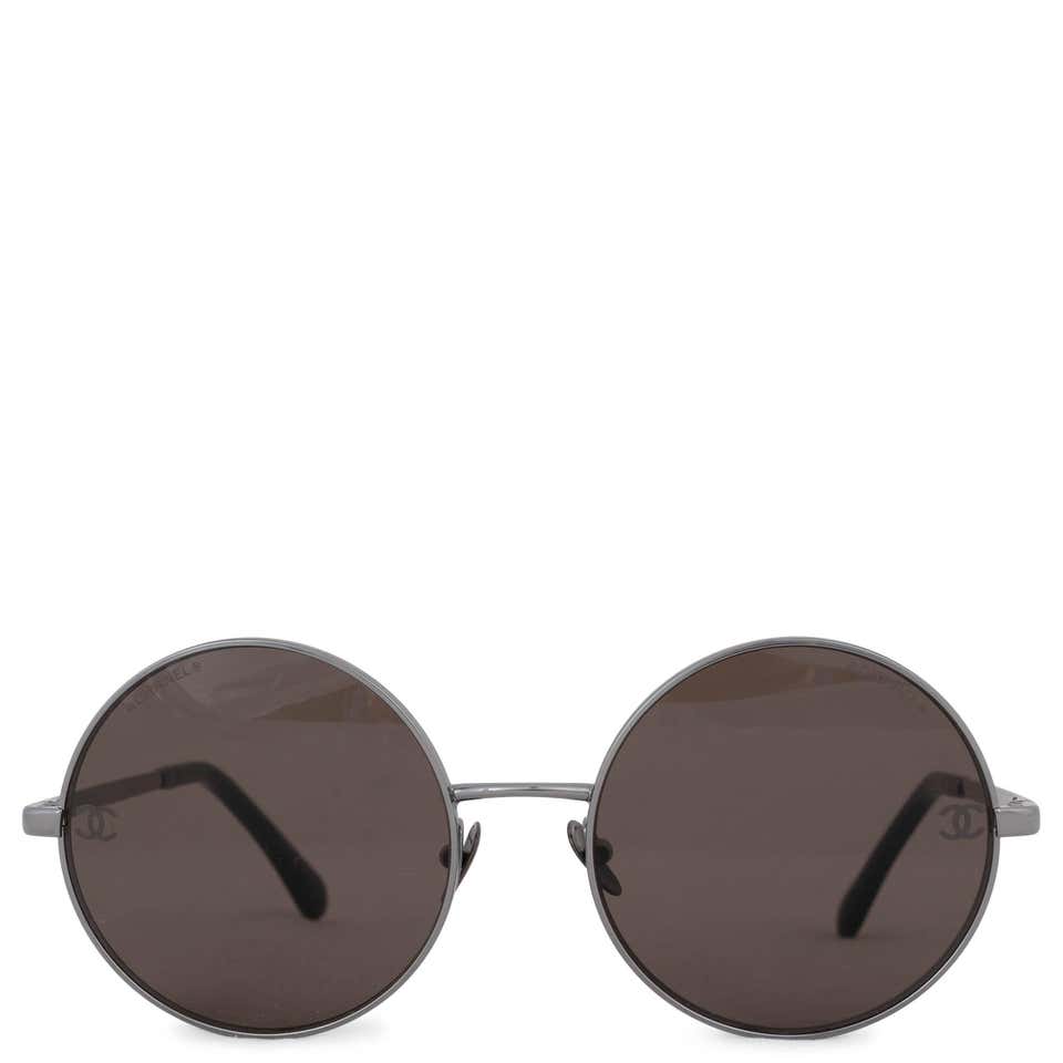 Chanel Style Round Metal 117 Silver Mirror detail 3
