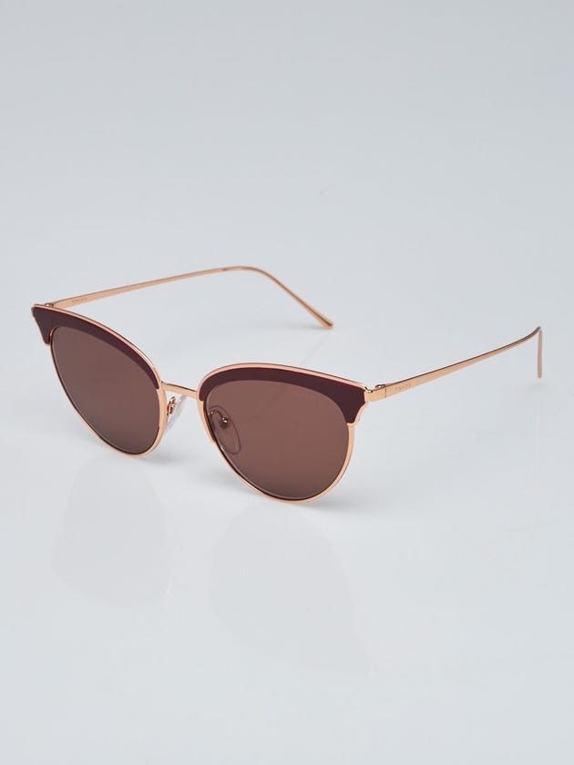 Prada Style Cat-Eye Acetate 120 Rose Gold detail 3