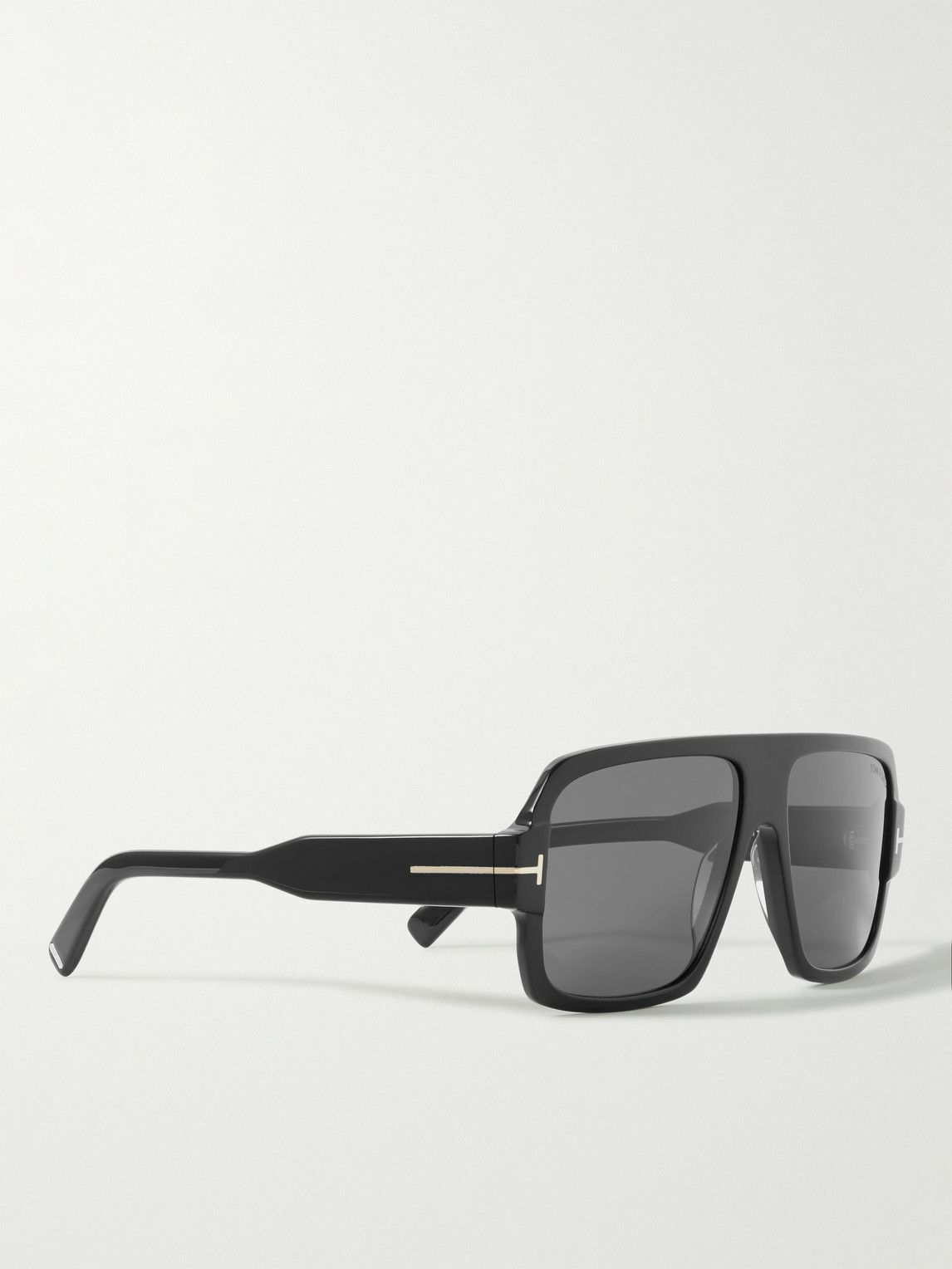 Tom Ford Style Oversized Square 121 Silver Mirror detail 4