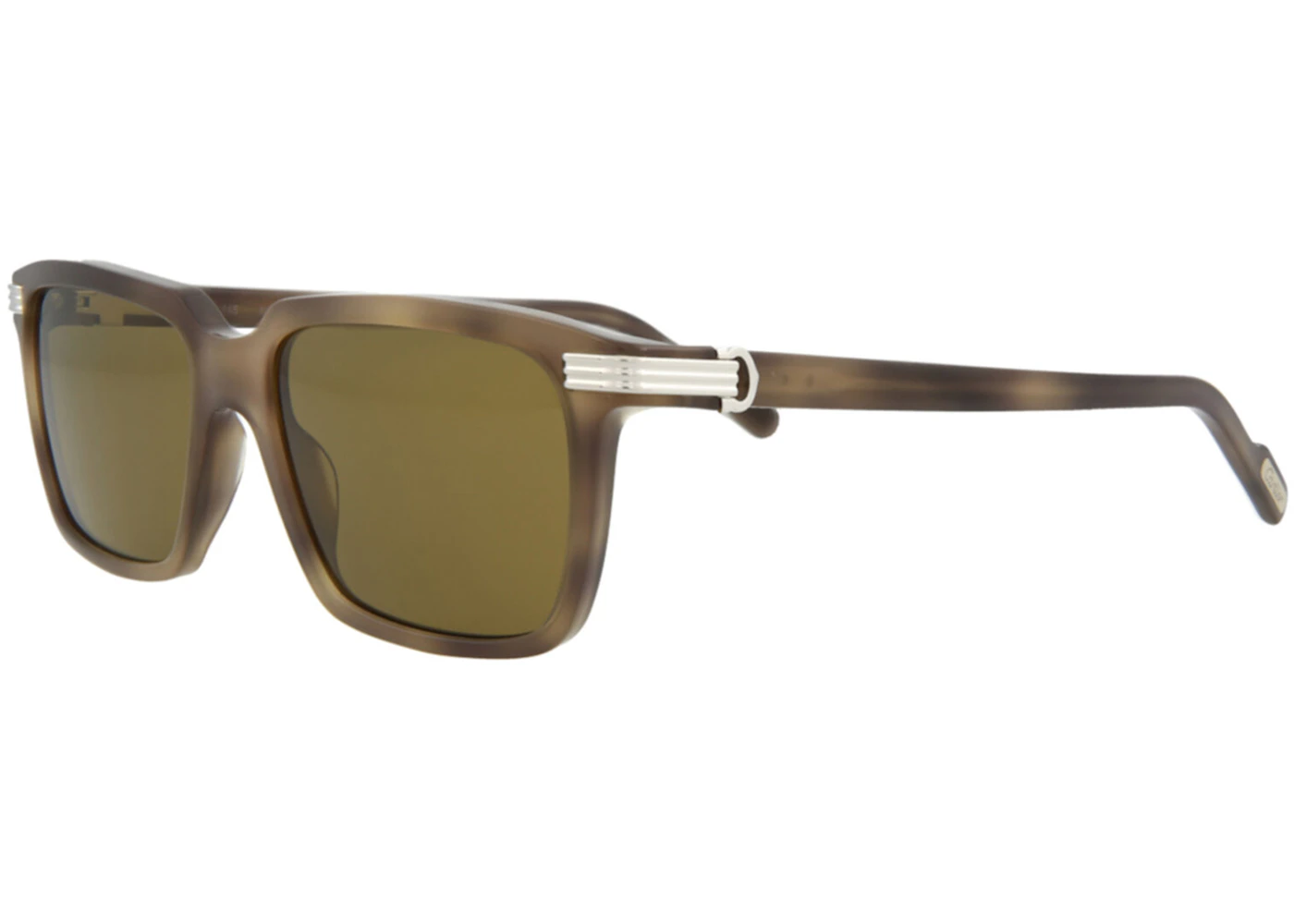 Cartier Style Oversized Square 126 Havana detail 2