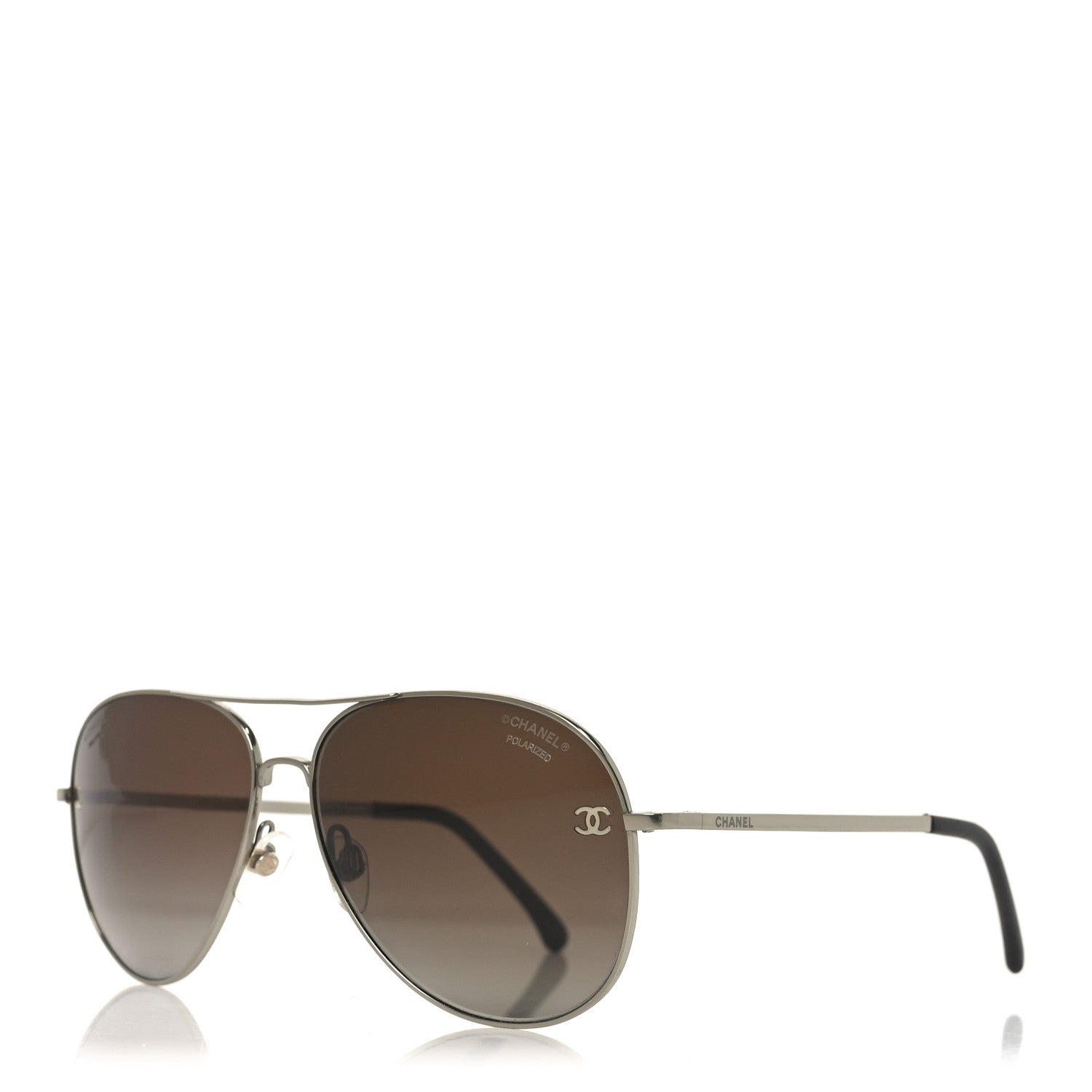 Chanel Style Aviator Metal 128 Havana detail 3
