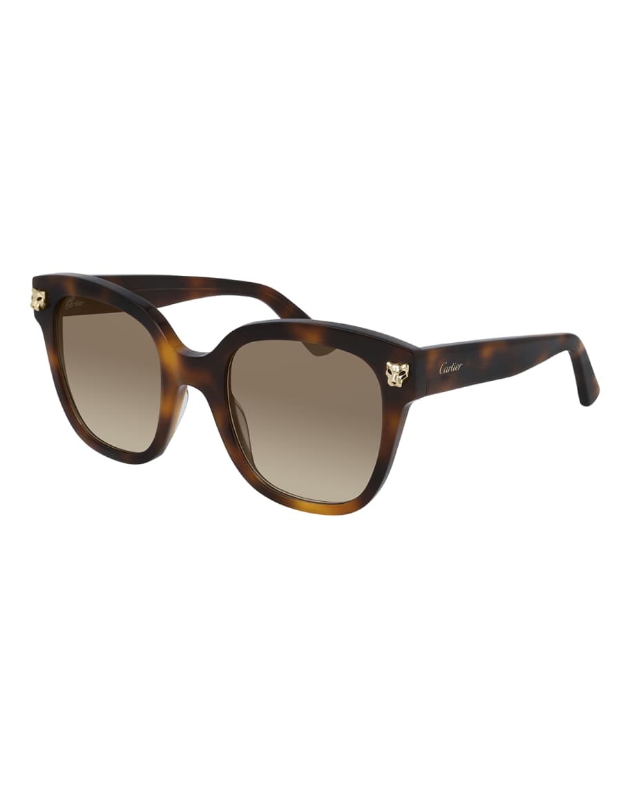 Cartier Style Oversized Square 129 Tortoise detail 2
