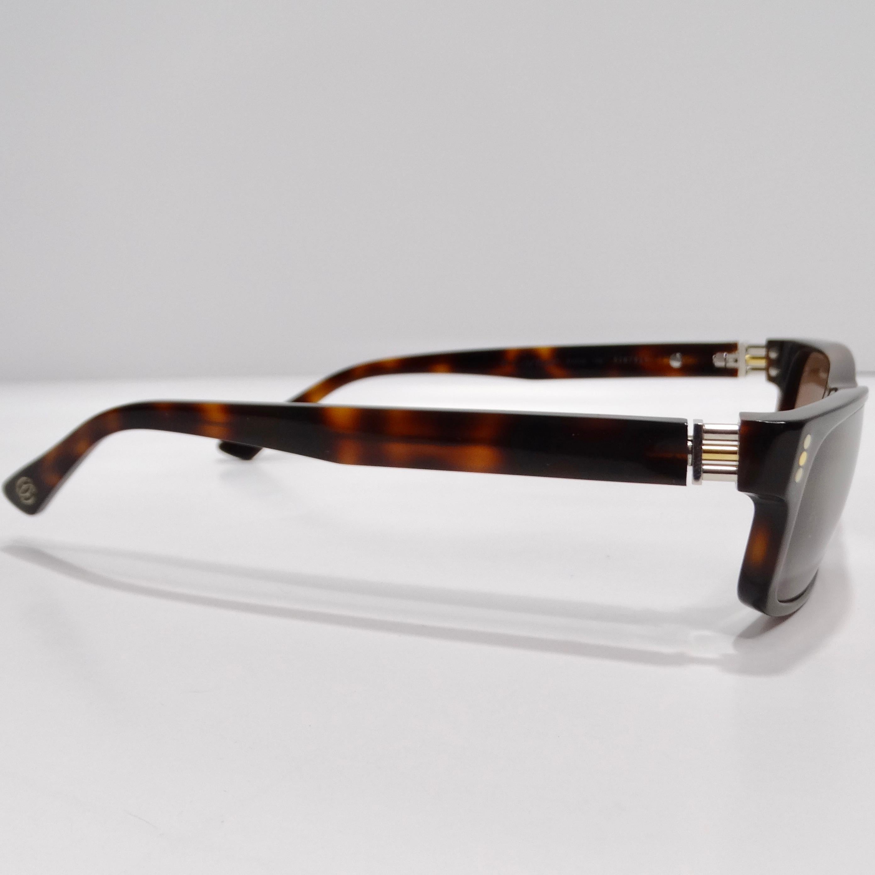 Cartier Style Oversized Square 129 Tortoise detail 3