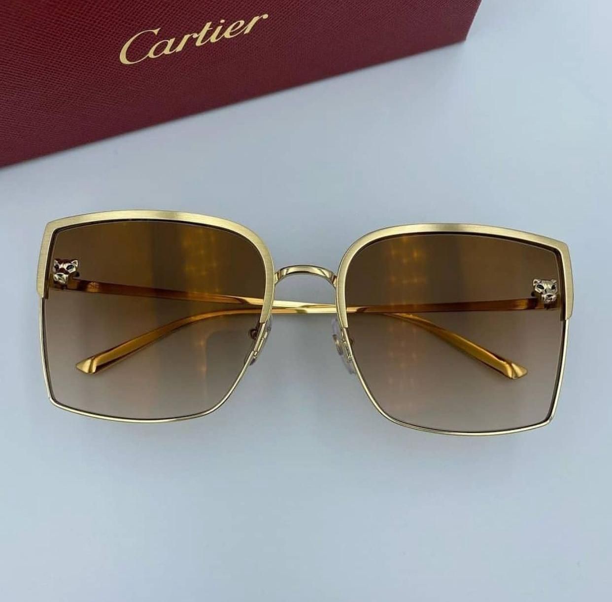 Cartier Style Oversized Square 129 Tortoise detail 4