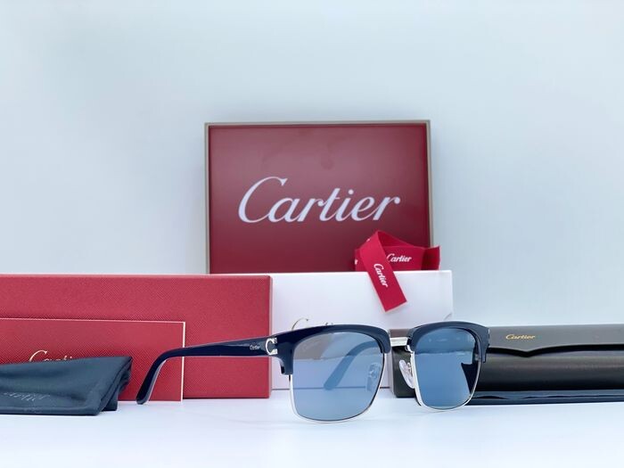 Cartier Style Clubmaster Round 131 Green Classic detail 2