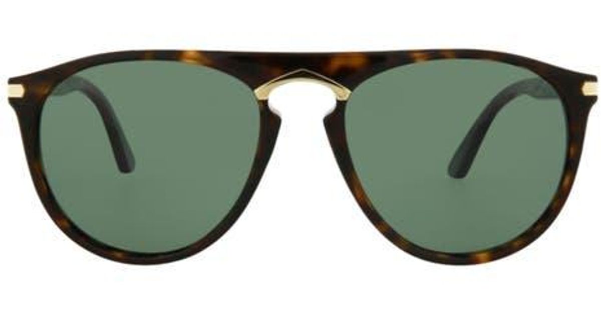 Cartier Style Clubmaster Round 131 Green Classic detail 3