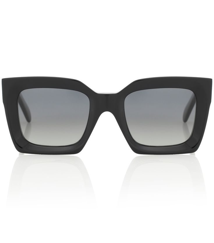 Celine Style Retro Square 137 Matte Black detail 3
