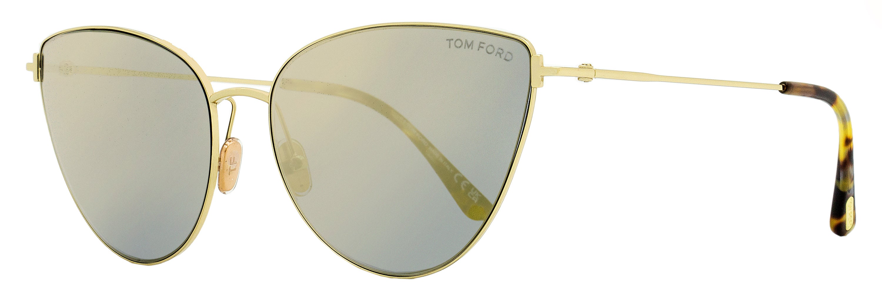Tom Ford Style Ana Cat-Eye Havana / Gold detail 2