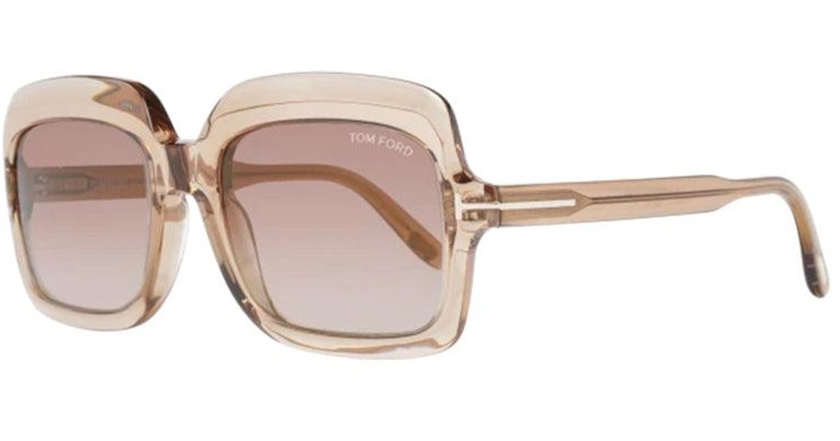 Tom Ford Style Retro Square 140 Amber Gradient detail 4