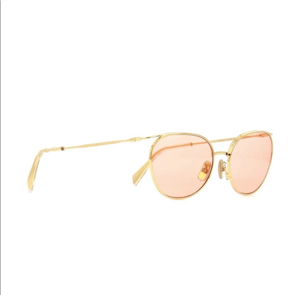 Celine Style Aviator Metal 141 Rose Gold detail 3