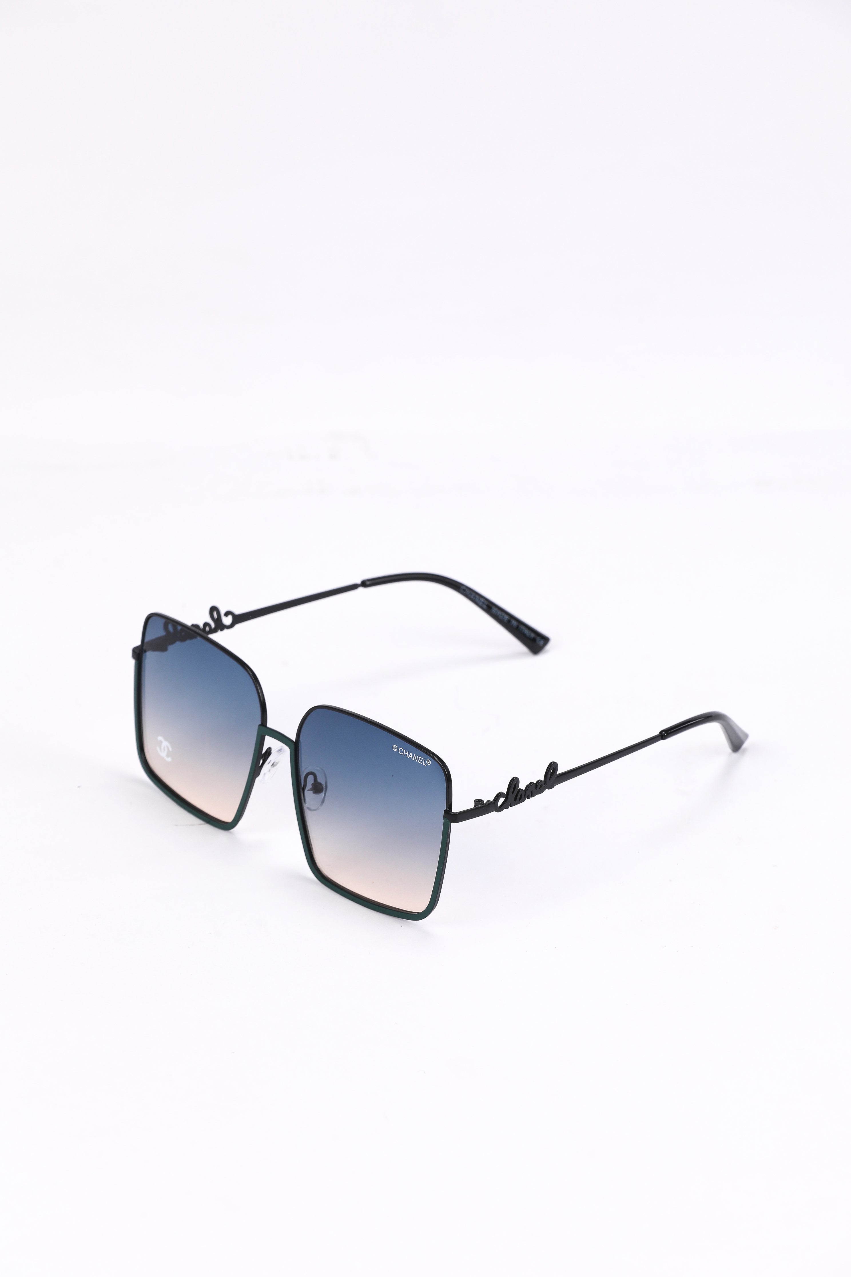 Chanel Style Oversized Square 142 Blue Mirror detail 4