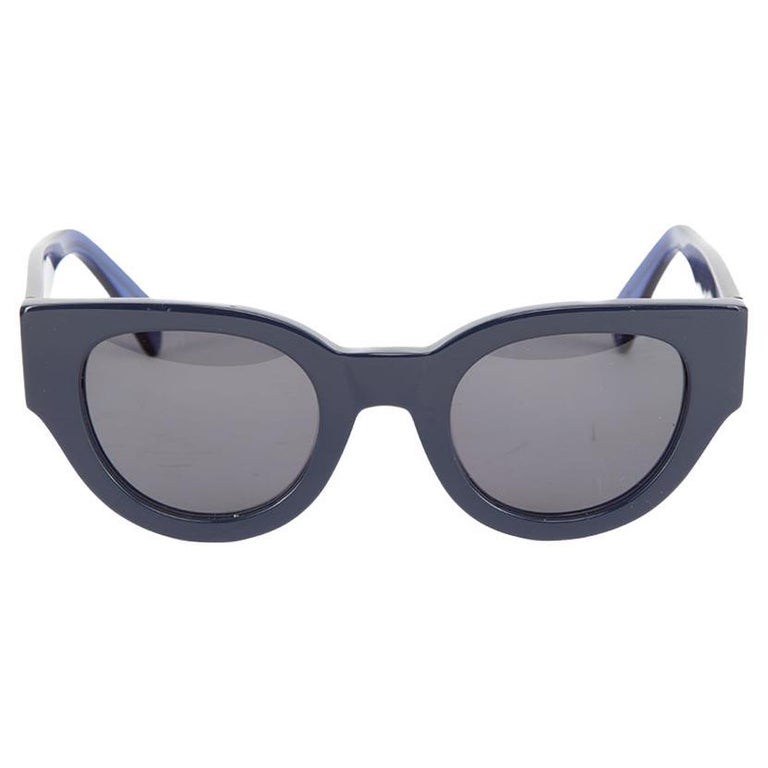 Celine Style Millionaires Frame 150 Blue Mirror detail 4