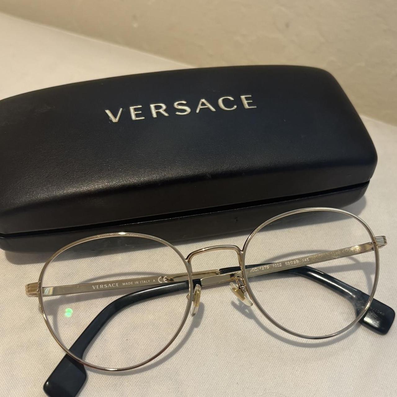 Versace Style Round Metal 153 Havana detail 2