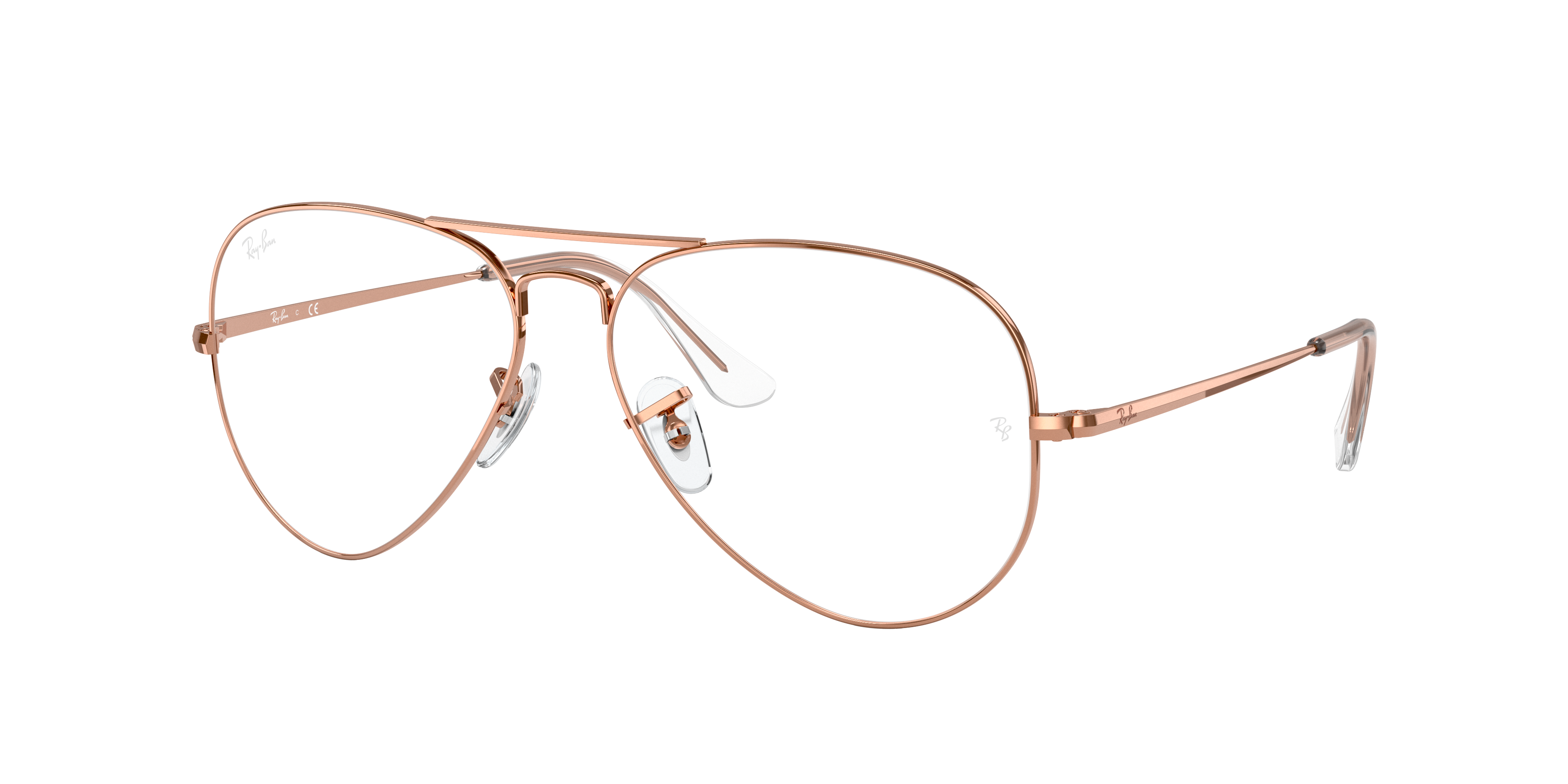 Ray-Ban Style Pilot Frame 156 Rose Gold detail 2