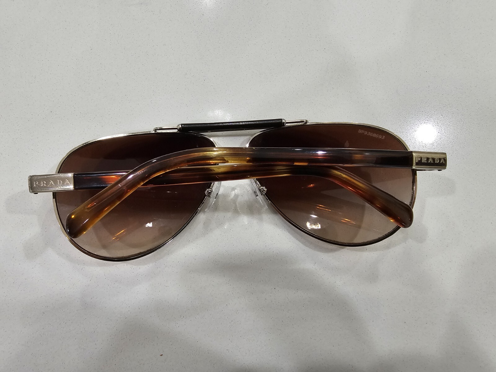 Prada Style Aviator Metal 159 Tortoise detail 3