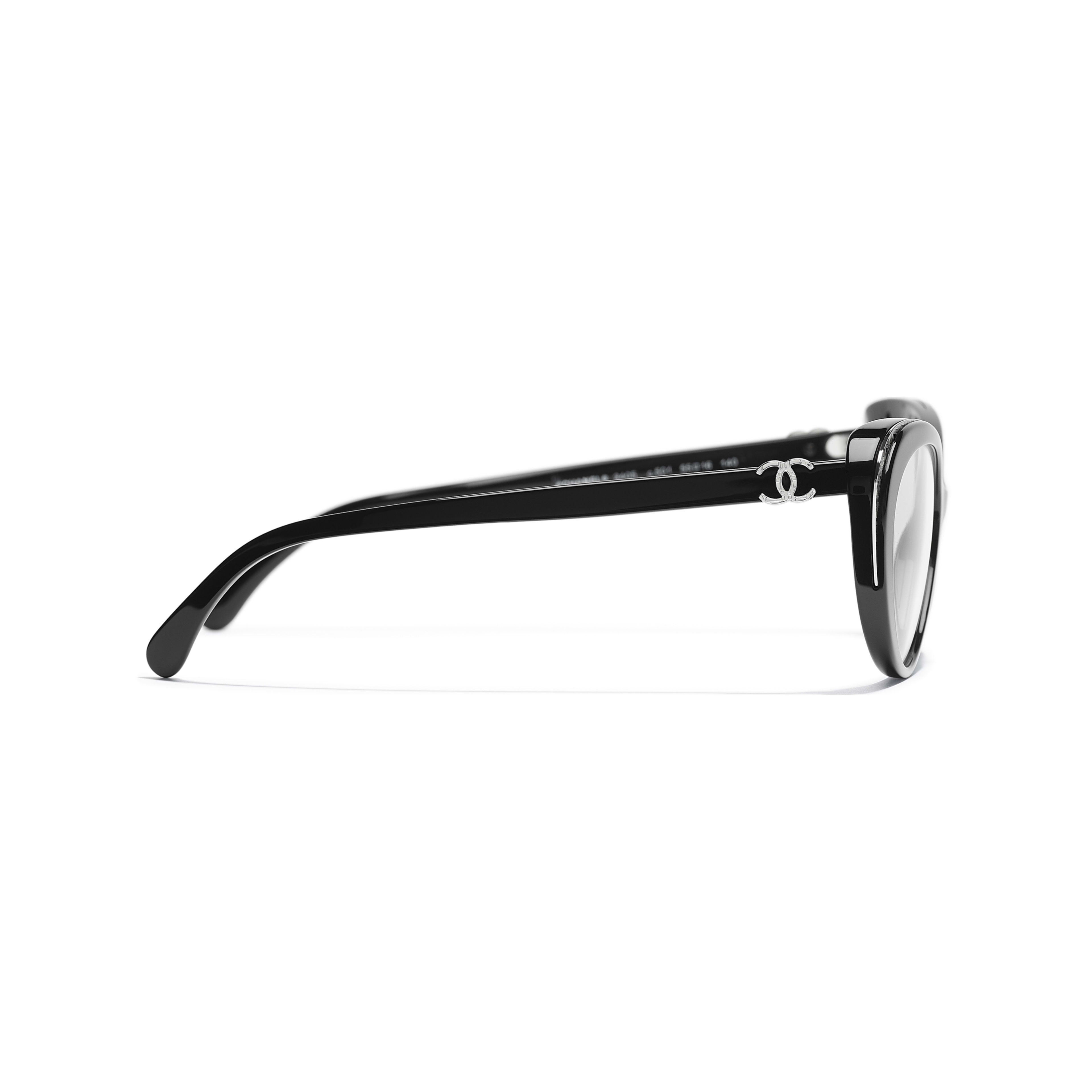 Chanel Style Cat-Eye Acetate 165 Silver Mirror detail 2