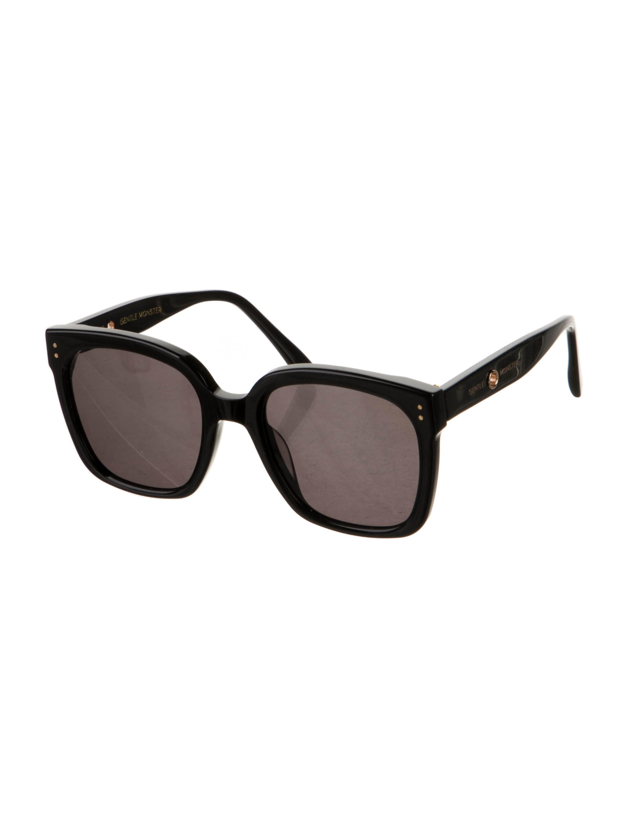 Gentle Monster Style Retro Square 168 Matte Black detail 3
