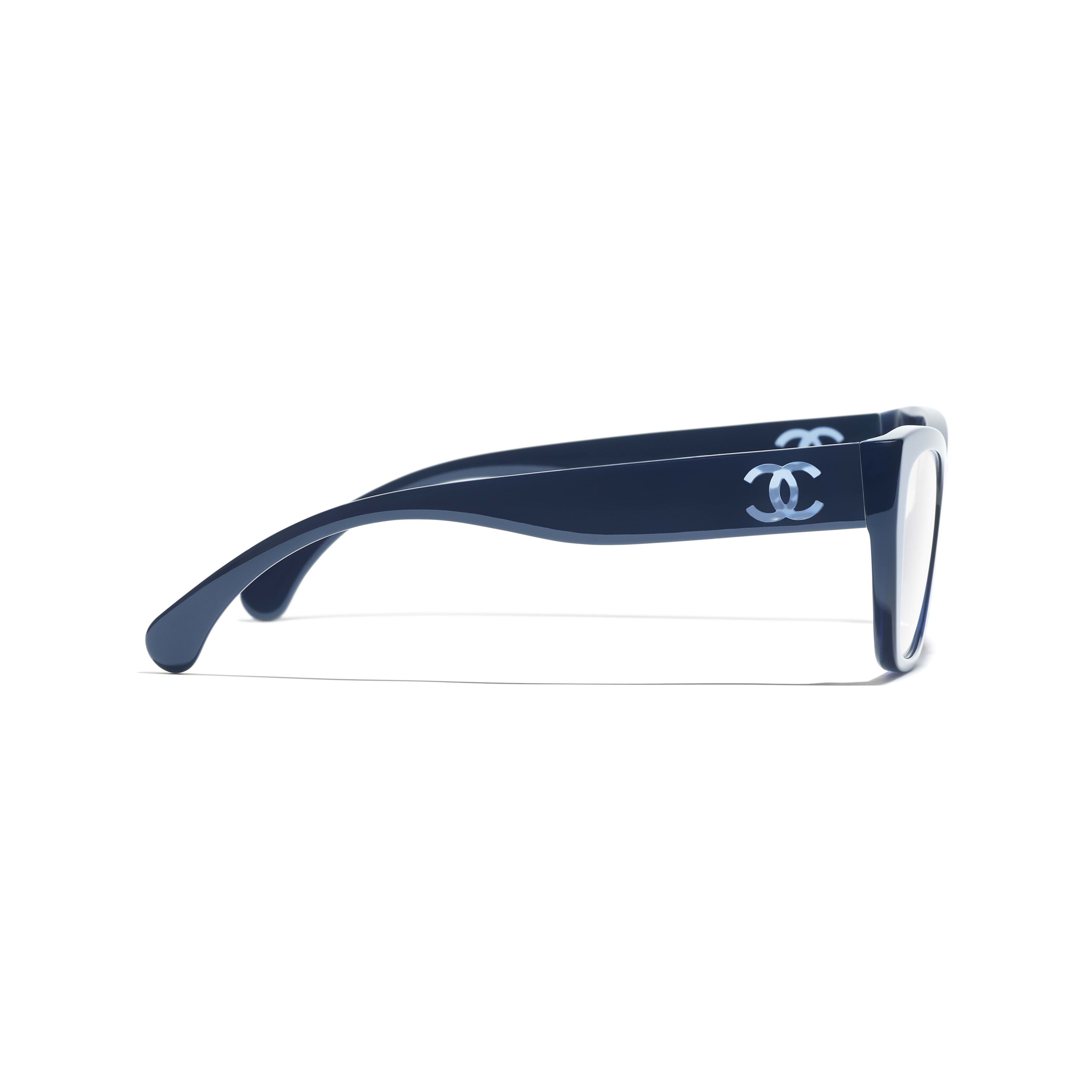 Chanel Style Cat-Eye Acetate 169 Blue Mirror detail 3