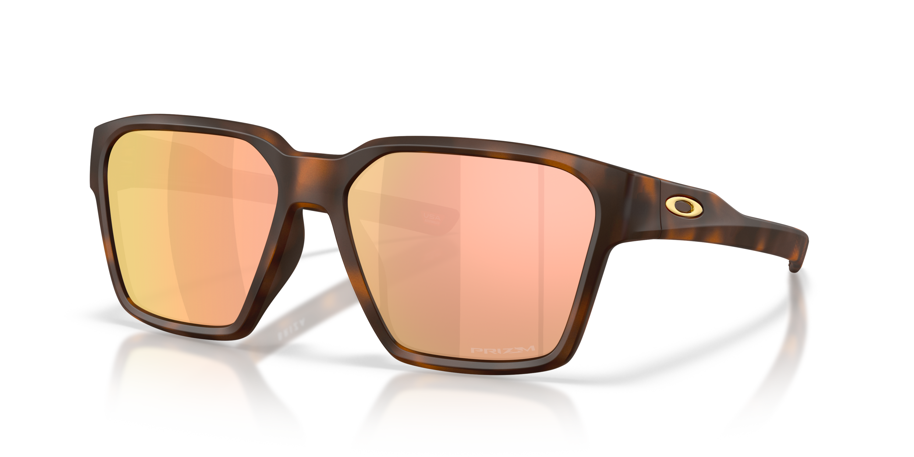 Oakley Style Rimless Rectangle 171 Amber Gradient detail 4