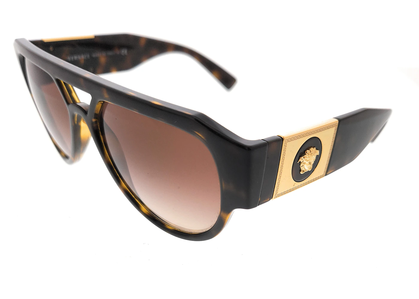 Versace Style Pilot Frame 175 Havana detail 3