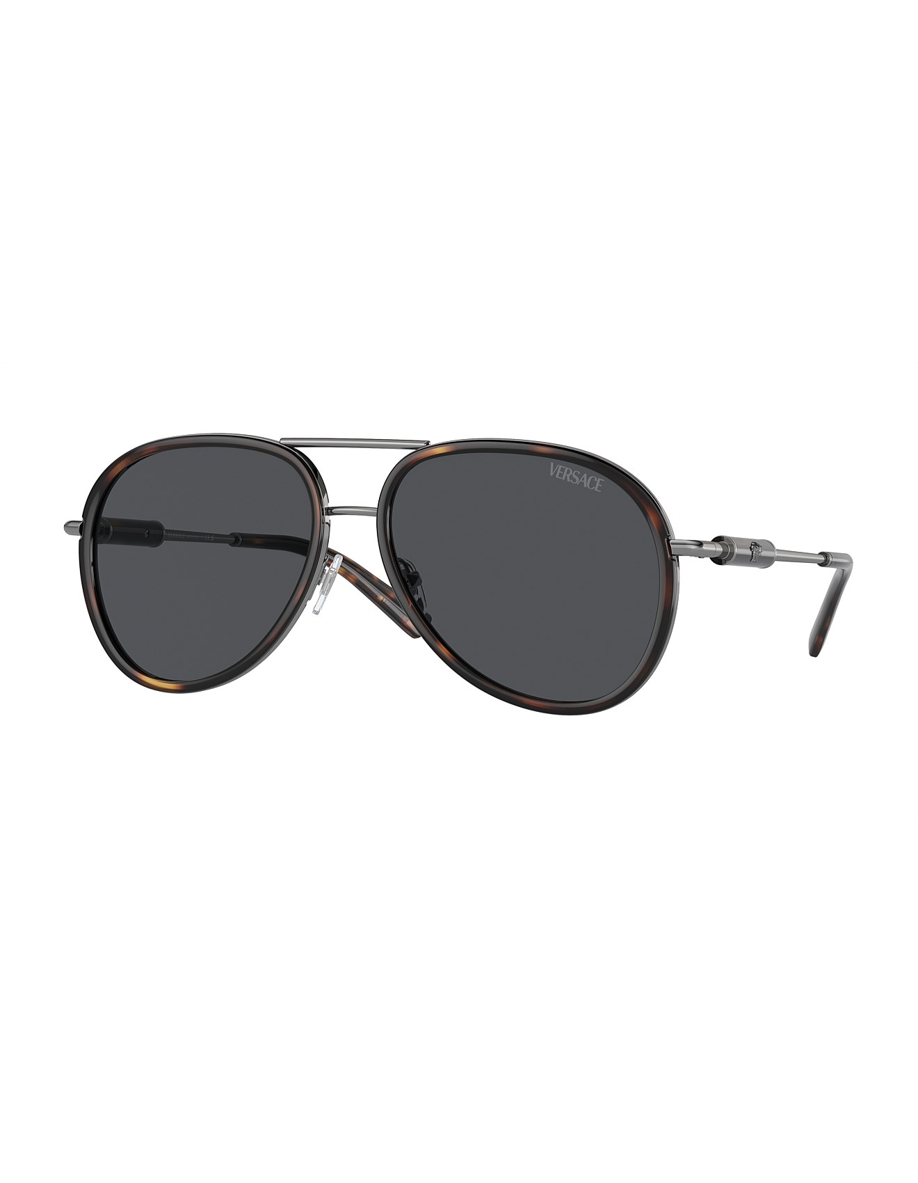 Versace Style Pilot Frame 175 Havana detail 4